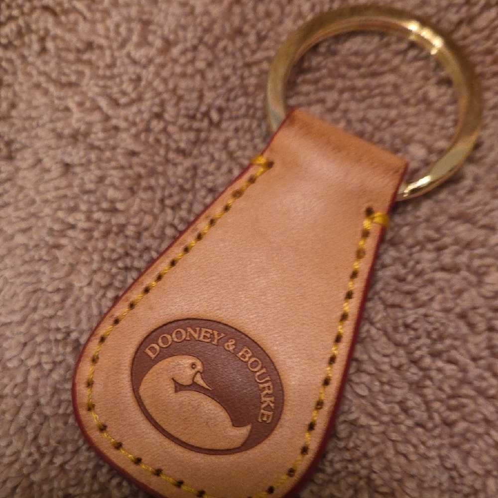 Dooney & Bourke Bundle Multicolor Monogram Pouch & Key Ring - Picture 6 of 7